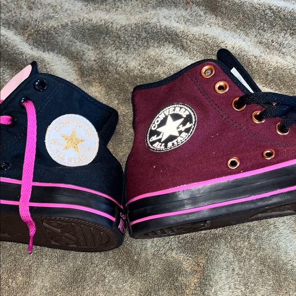 Chuck Taylor Converse High-Top Sneakers - Pink and Black - Picture 12 of 16